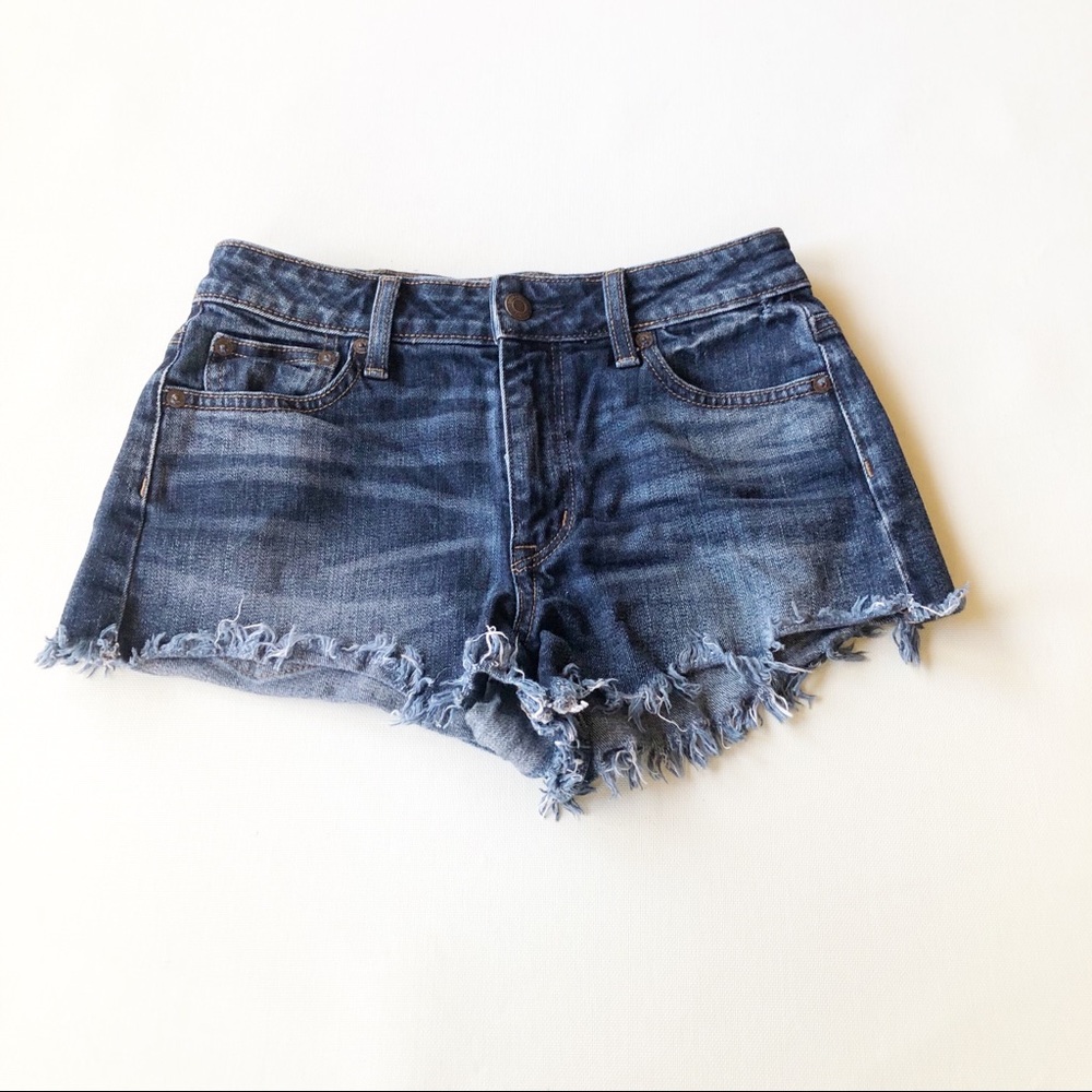 American Eagle Outfitters High Rise Festival Denim Shorts